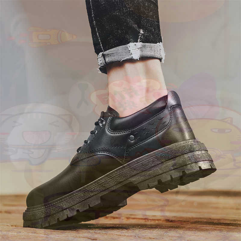 Travel Accessories Ideas - Donker natuurlijk leer Mode-sneakers Tennis Herensneakers