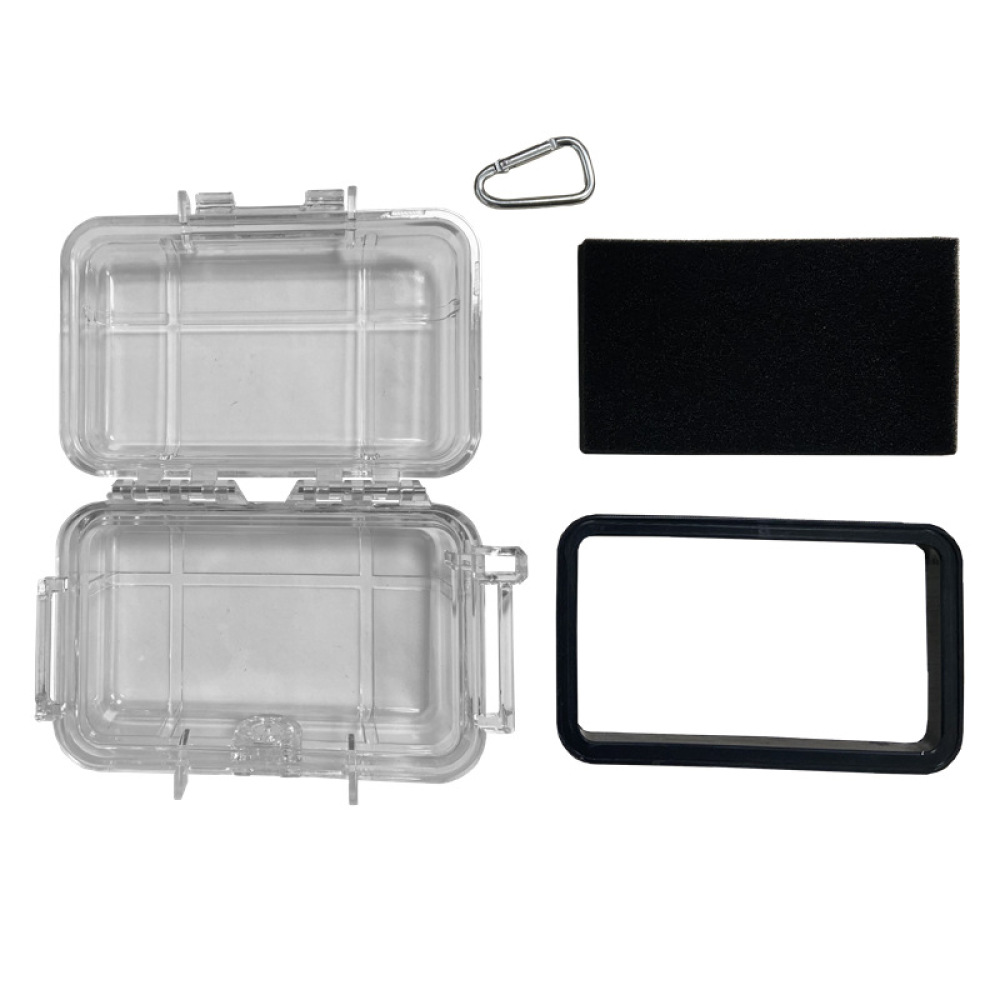 Travel Accessories Jewelry - Mini draagbare waterdichte opbergdoos, transparante schokbestendige