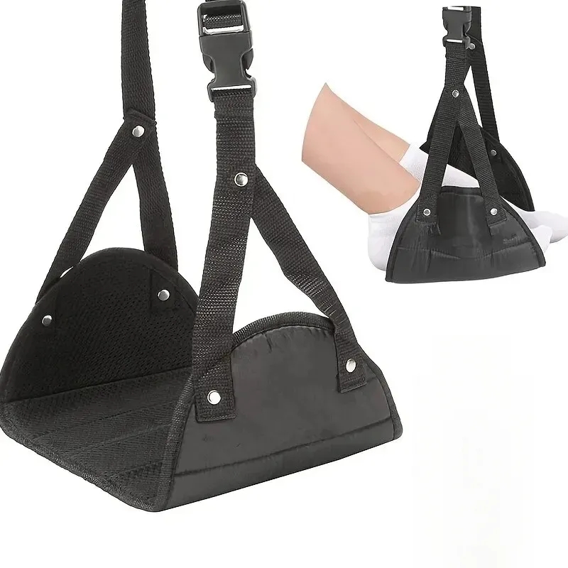 Travel Accessories Long Flight - Vliegtuigvoetsteun Hangmat Verstelbare riem Draagbare beensteun