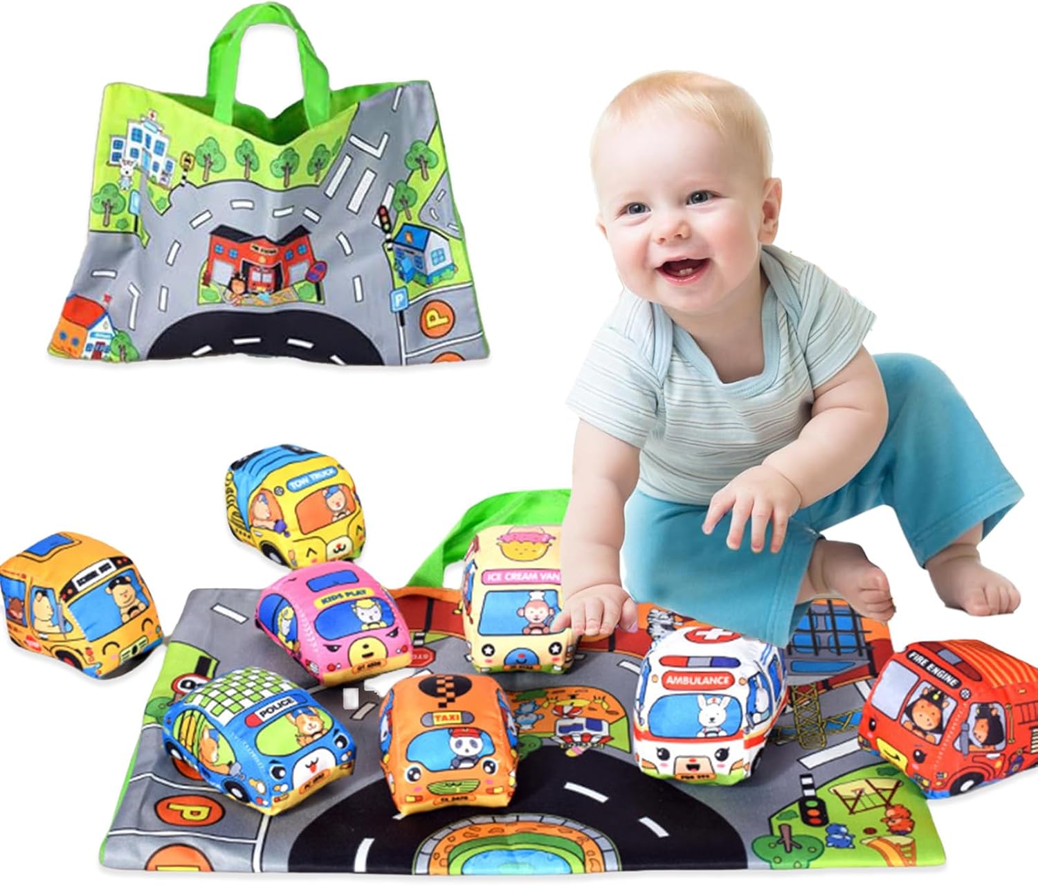Travel Accessories Baby - Zacht stoffen autospeelgoed voor baby's -