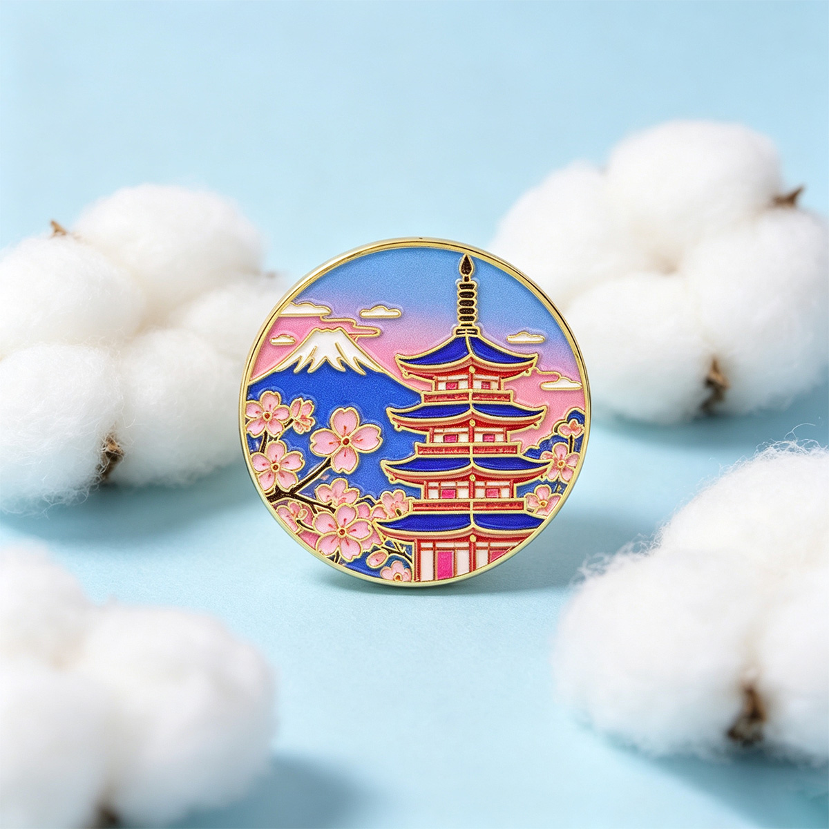 Japanse kersenbloesem emaille  - Travel Accessories Jewelry recensie en prijs