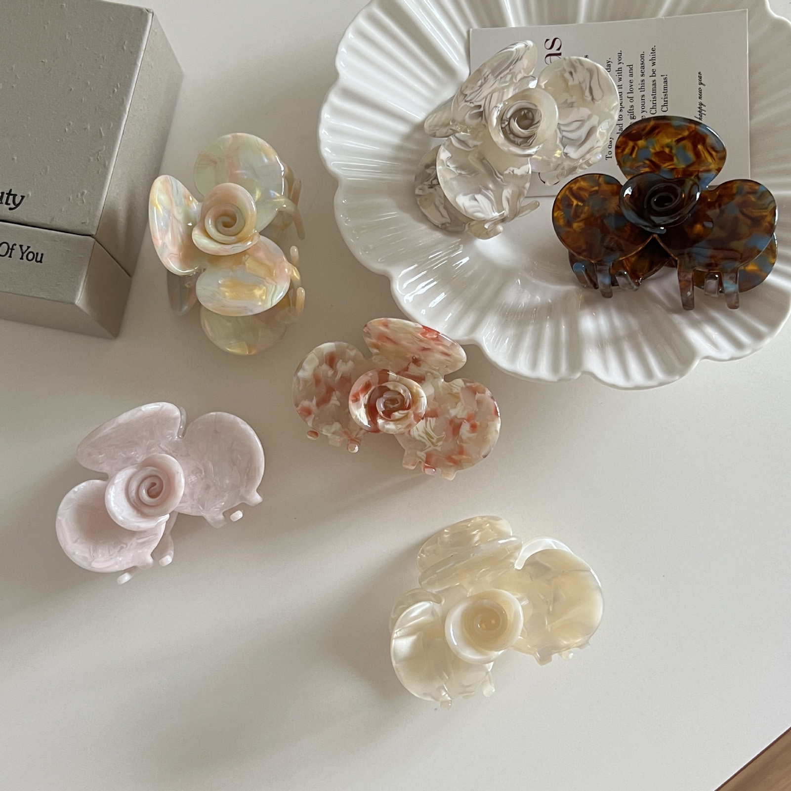 Franse Retro Camellia Acetaat  - Travel Accessories Aesthetic recensie en prijs