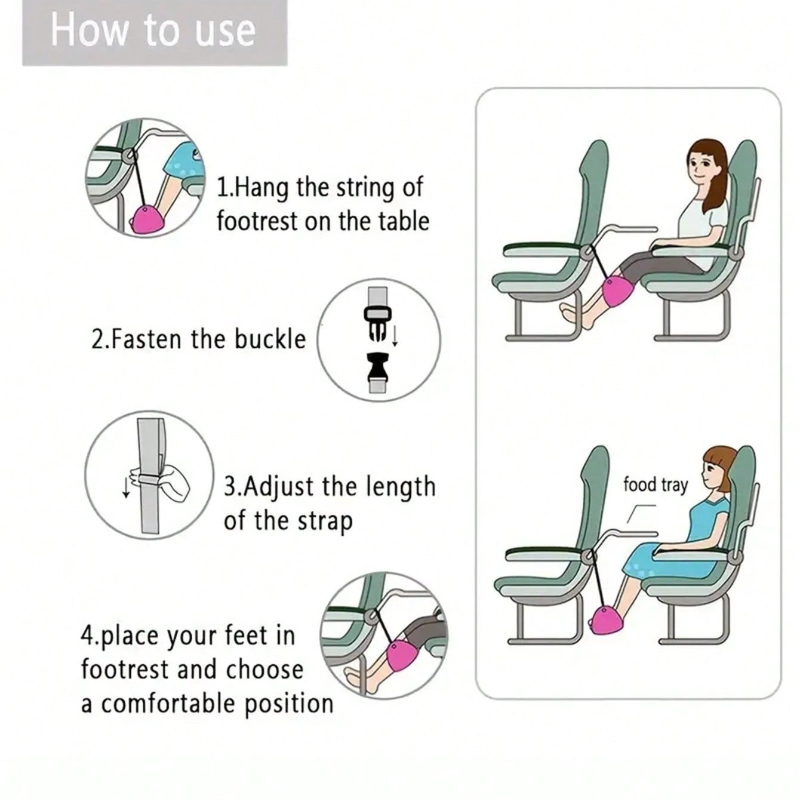 Draagbare verstelbare voetsteu - Travel Accessories Long Flight recensie en prijs