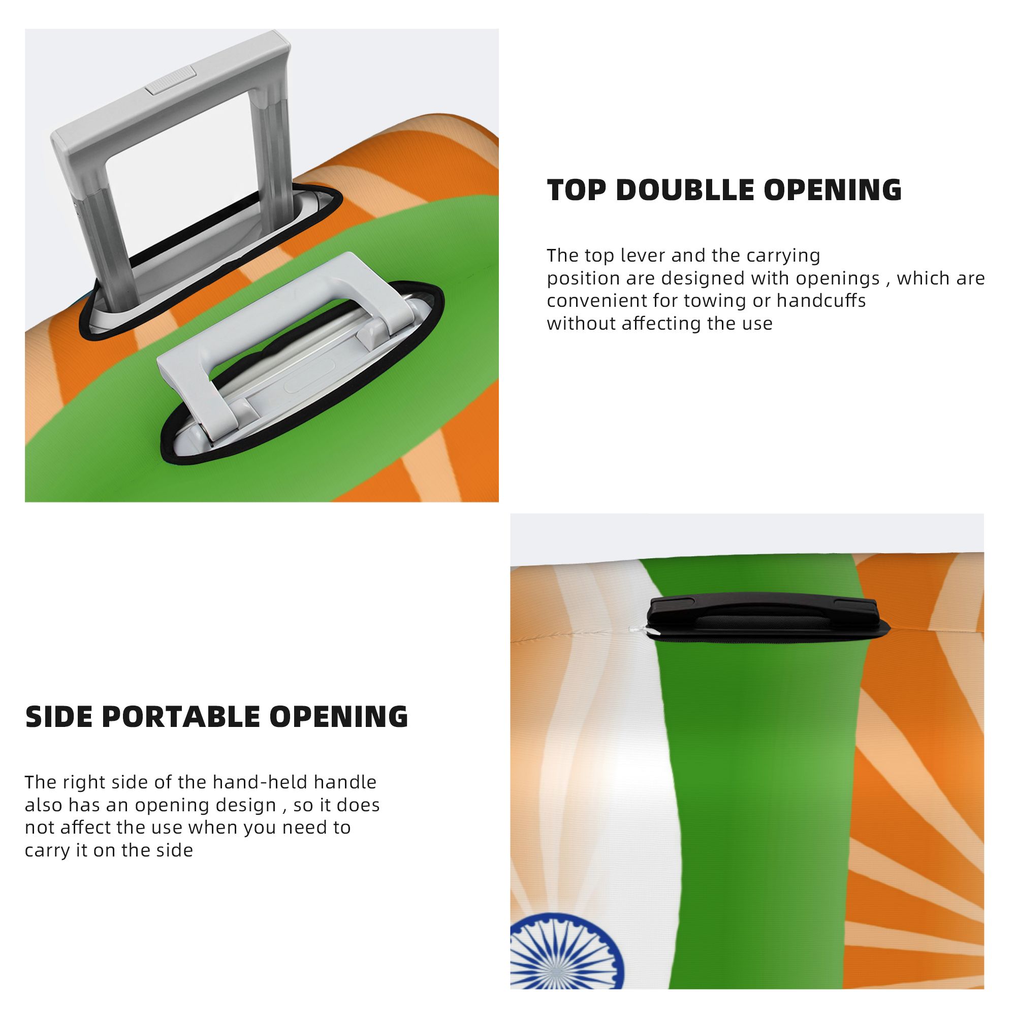 Vlag van India Reisbagagehoes  - Travel Accessories India recensie en prijs